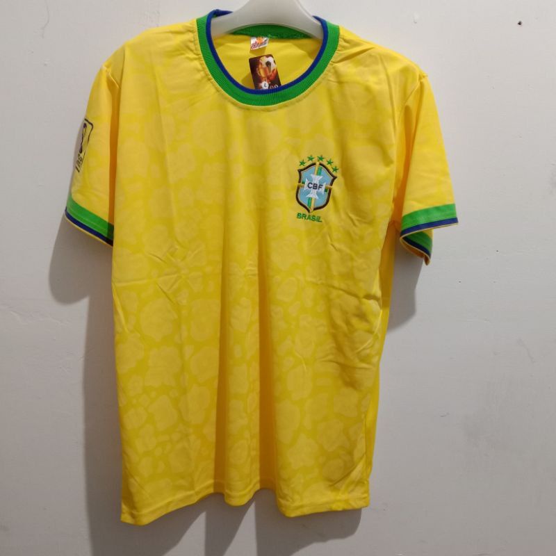 Baju bola Brazil World cup grade lokal 2022