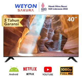 Weyon Sakura smart tv 40 inch tv led FHD tv Digital Smart Android Televisi (TCLG-S40S)