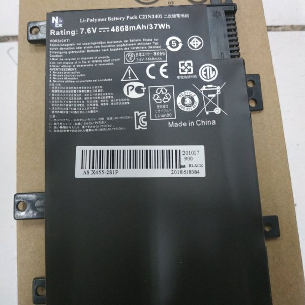 Baterai Asus X455L A455L X454Y C21N1401