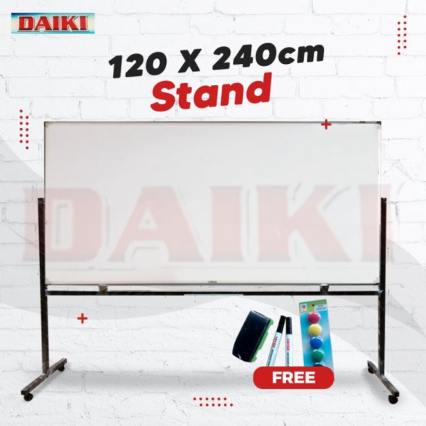 

Unik tools Papan tulis / Whiteboard DAIKI Single face stand Uk 120x240 Cm Berkualitas