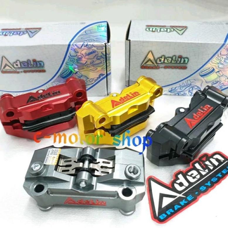 PRODUK- CALIPER KALIPER ADELIN RADIAL ADL 18 MONOBLOCK 4 PISTON BIG ORIGINAL IMPORT NOT KTC BREMBOS 