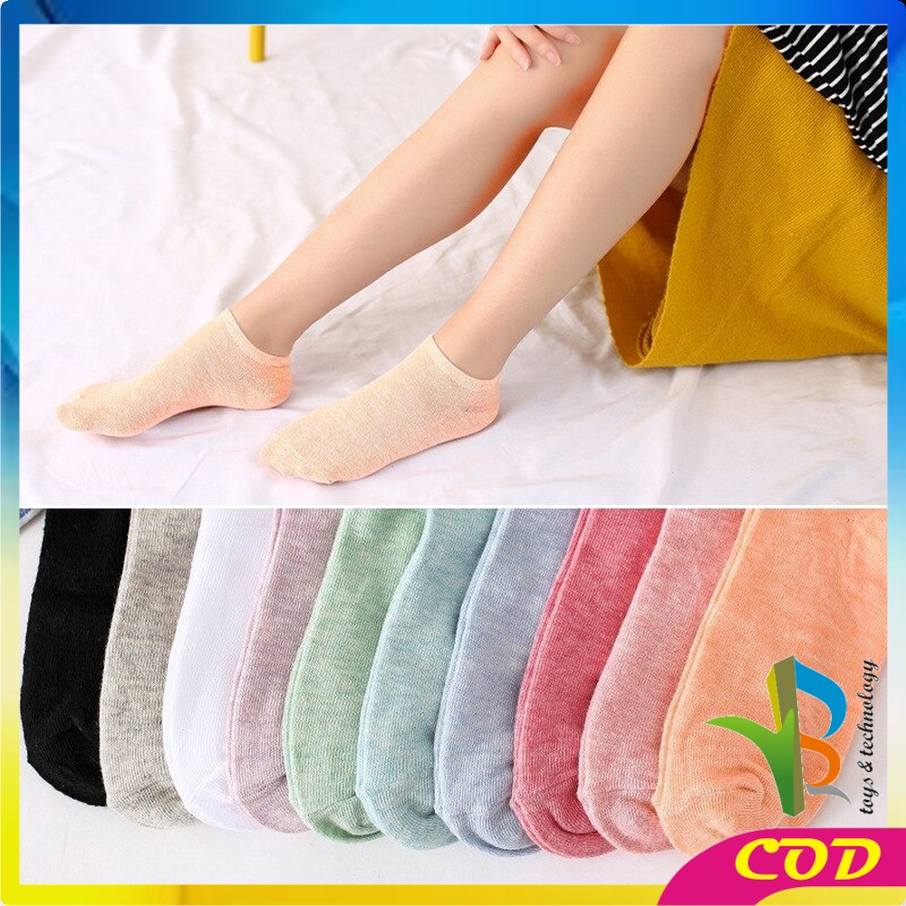 RB-P59 Kaos Kaki Semata Kaki Polos / Kaus Kaki Wanita / Kaos Kaki Ankle Dewasa / Short Socks Import