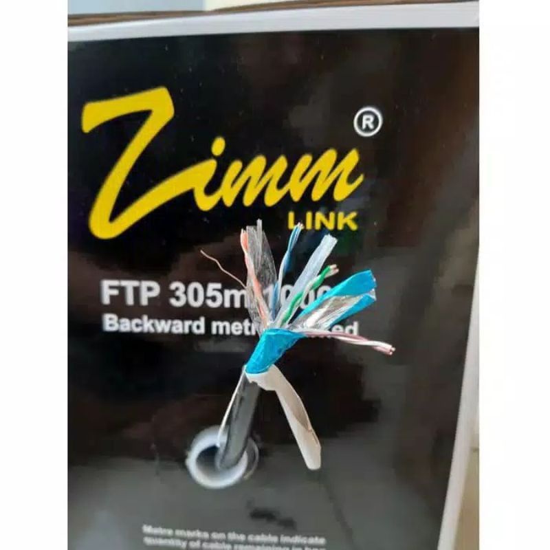 Kabel LAN Zimmlink STP FTP Cat6 Outdoor Double Jacket 1 rool
