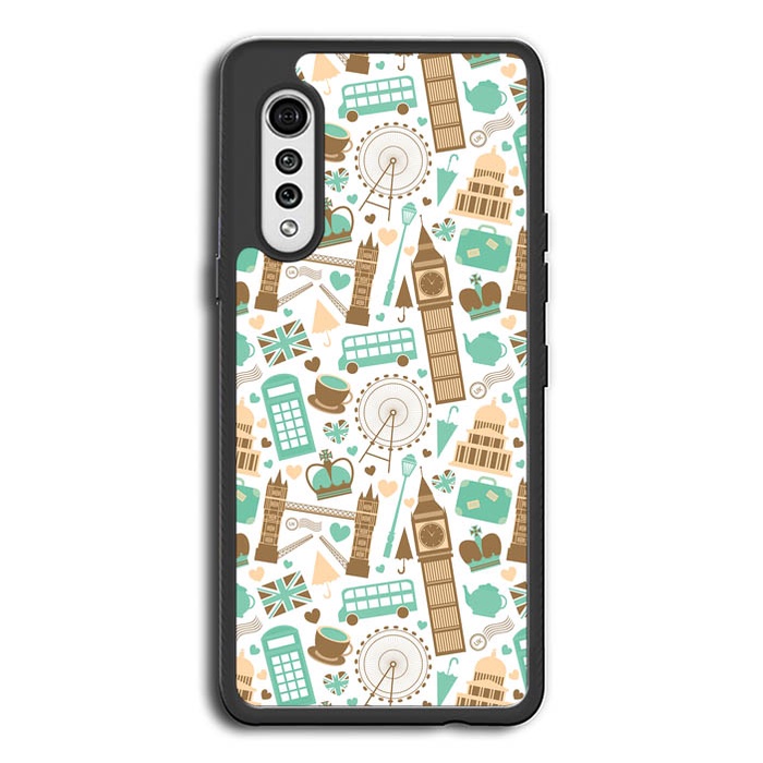 Hardcase Casing Hp Case LG Velvet V60 V50 V40 ThinQ 5G London City Pattern YD0215