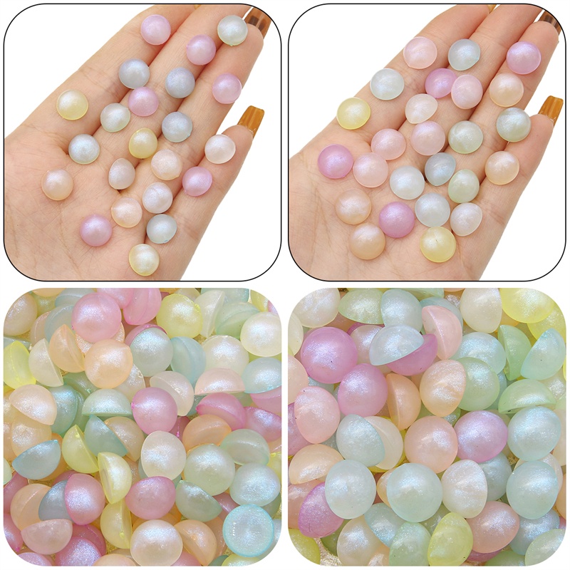 20pcs / Set Manik-Manik Kaca Warna Warni Untuk Membuat Perhiasan Gelang Diy