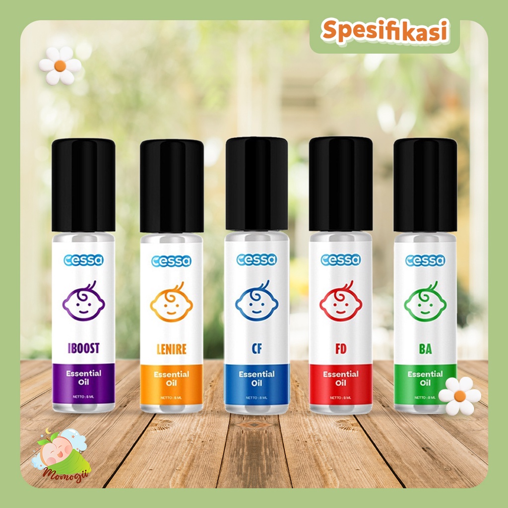 MOMOGII CESSA Baby Natural Essential Oil 8ml / Cessa Cough N Flu / Batuk Pilek / Fever Drop / Lenire / Bugs Away / Immune Booster