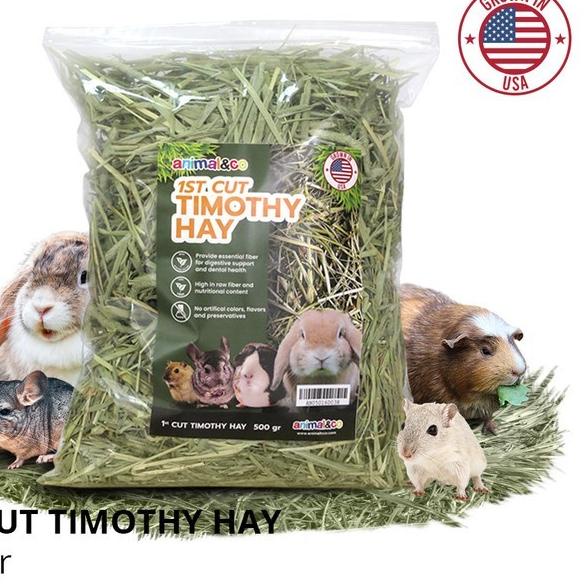 Animalnco Timothy Hay 1st Cut 500gr Makanan Kelinci Guaniea Pig