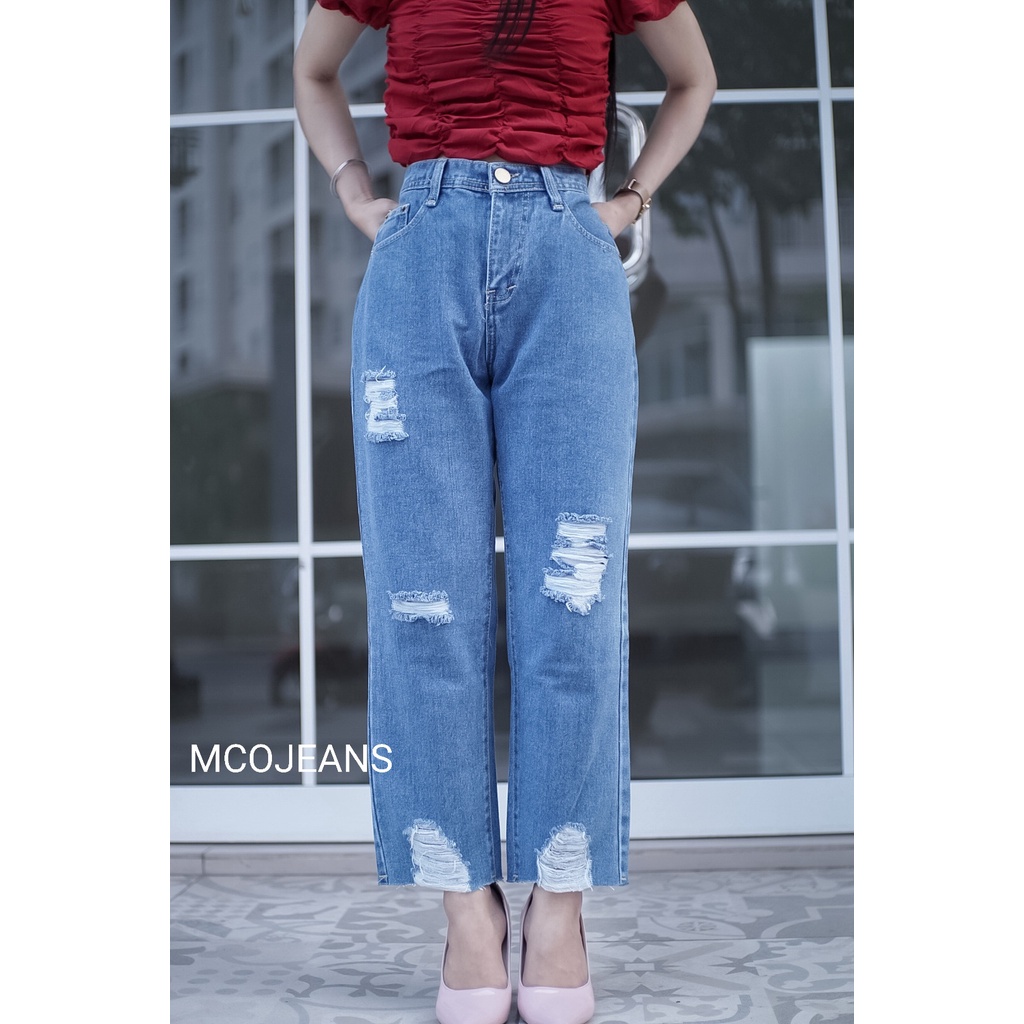 MCO - Celana Wanita - Carmyla Kulot Ripped - Kulot Wanita - OOTD SZ 27-34