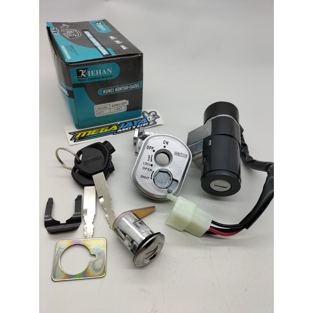 KUNCI KONTAK SET SUPRA X 125 FI KIEHAN KUNCI KONTAK SET PLUS JOK SUPRA X 125 FI KIEHAN