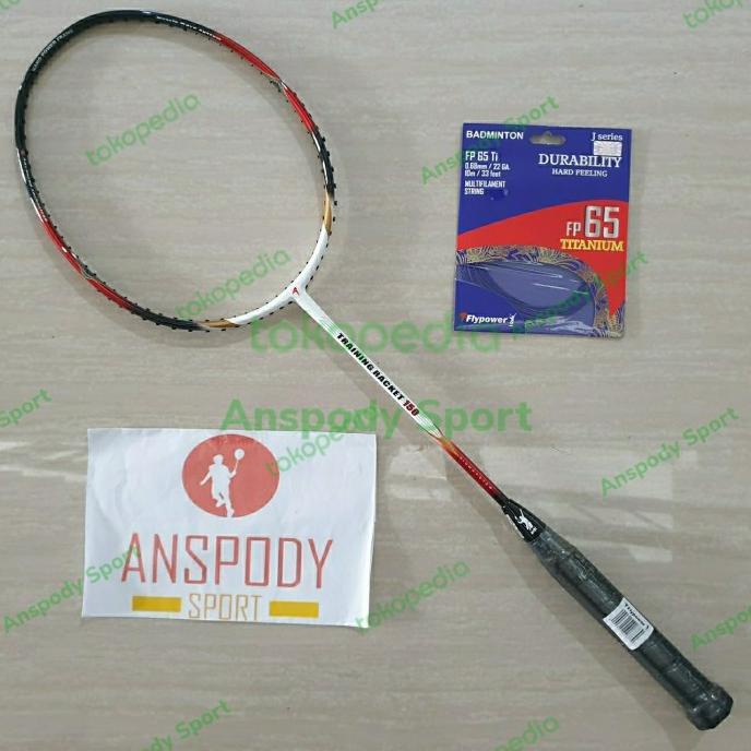 RAKET BADMINTON FLYPOWER TRAINING/LATIHAN/BEBAN 150GR FREE SENAR
