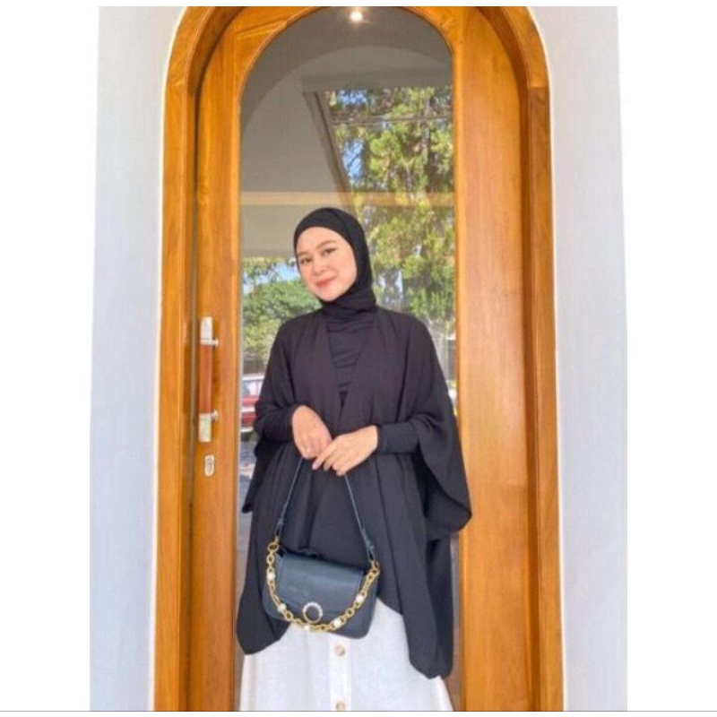 Yorin Outer Batwing Crinkle Airflow Tanpa Lengan