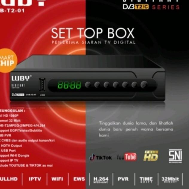 Luby : Set Top Box Luby DVB - T2 - 01 Receiver TV Digital - Set Top Box