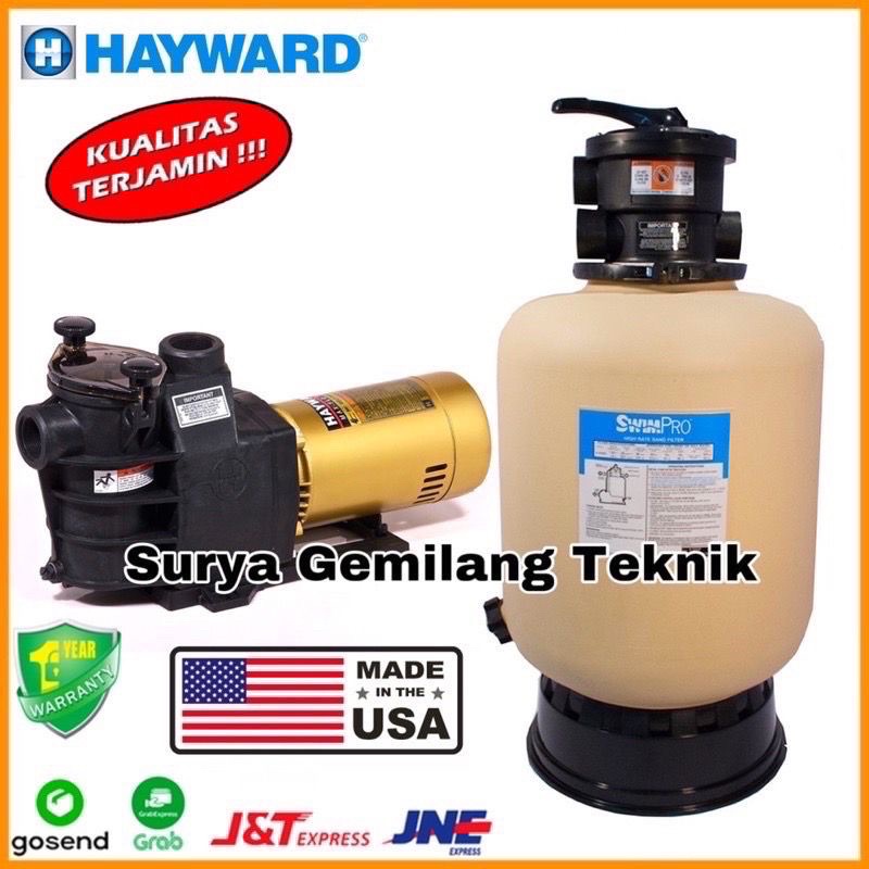 Jual Mesin Pompa Kolam Renang Hayward 1HP + Sand Filter Hayward S170EXP