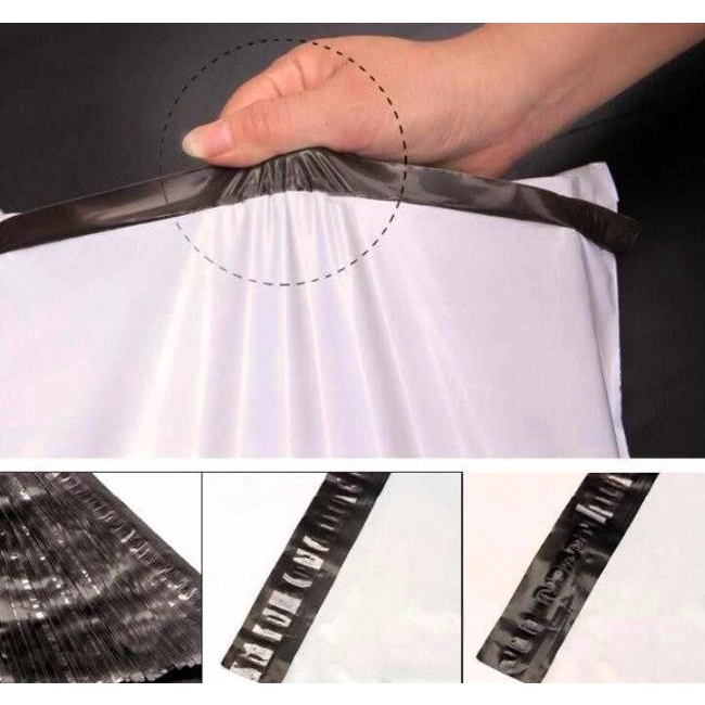 

Polymailer 50x60 cm Kantong Plastik Packing Online dgn Seal isi 100pcs - Hitam, Reguler