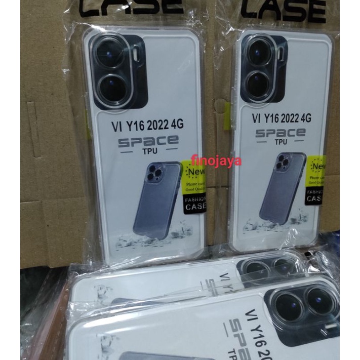 Softcase Vivo Y16 4G 2022 Silikon Casing Selicon Case Bening Transparan Terasfaran Pelindung Pro Camera