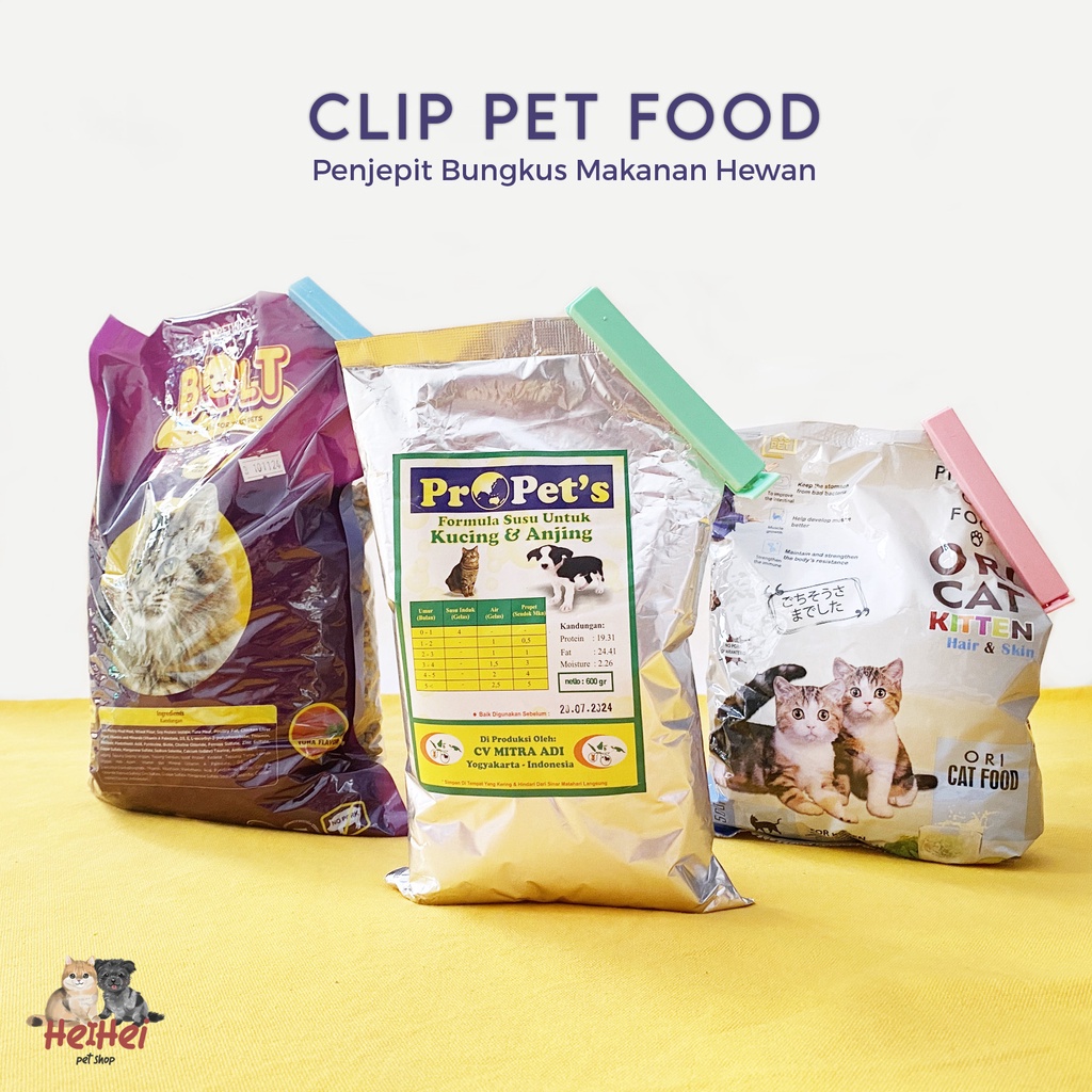 Seal Segel Penjepit Plastik Snack Makanan Camilan Hewan Anjing Kucing - Pet Clip Food