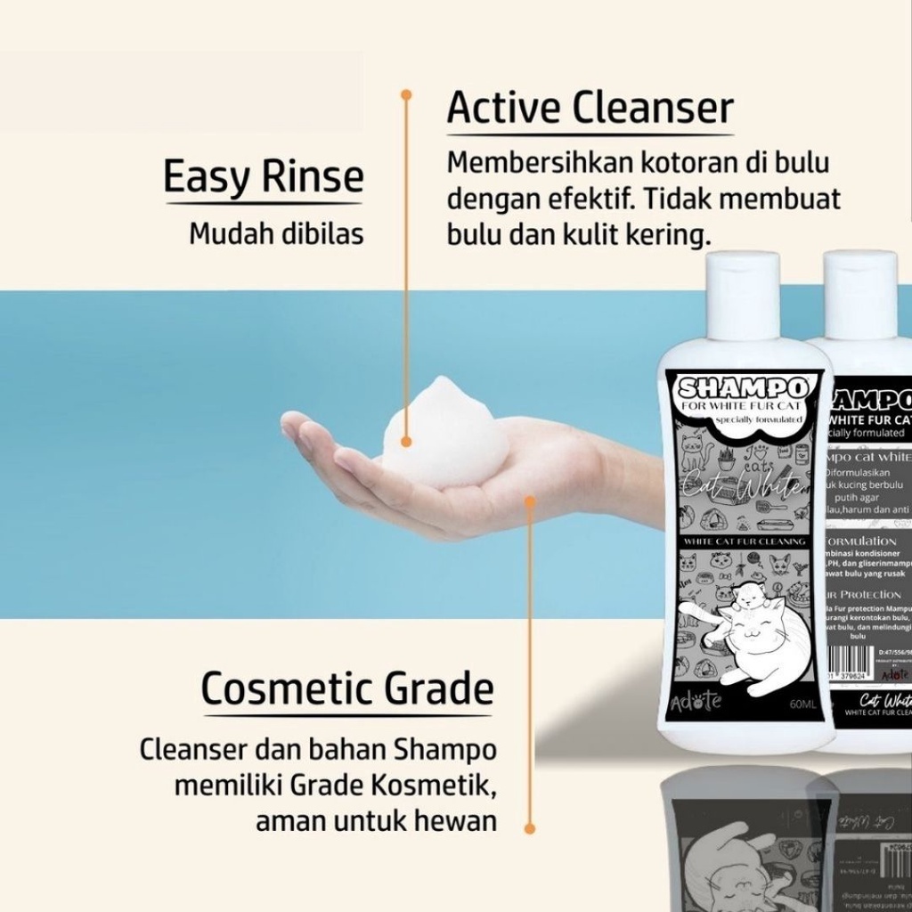 SHAMPOO KUCING BULU PUTIH SHAMPO KUCING PET SHAMPOO WHITE COAT FEZONE