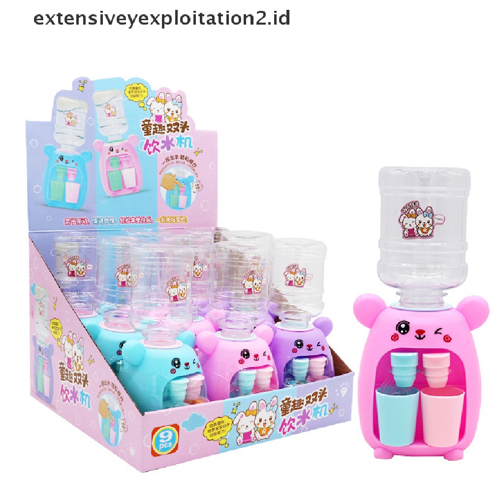 Mainan Simulasi Dispenser Air Mini Motif Kartun Untuk Anak