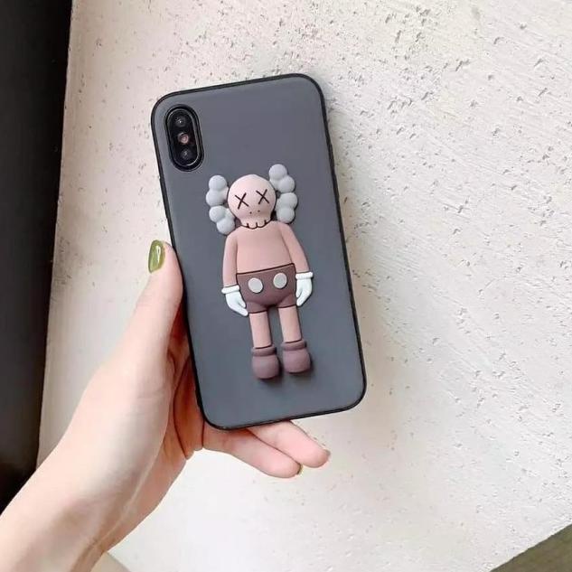 Case iPhone 6 7 8 iPhone 7Plus 8Plus iPhone X XR XS Max KAWS Companion - Cream