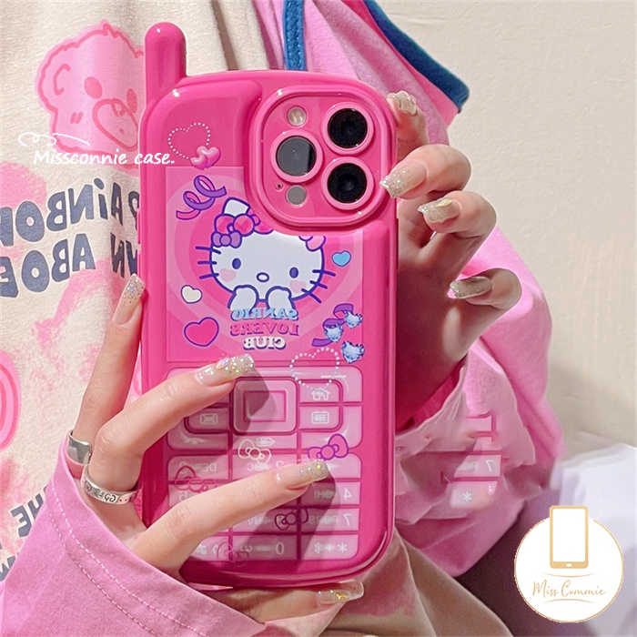 Soft Case Hp Gambar Hello Kitty Untuk IPhone 7 / 8plus / XR / 11promax / 14plus / 12 / 13 / 14pro MAX / X / XS MAX / SE