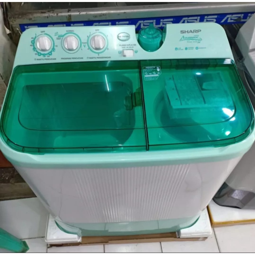 Mesin Cuci 2 Tabung SHARP EST 1070 SJ 10 KG AQUA MAGIC Garansi Resmi 5 Tahun