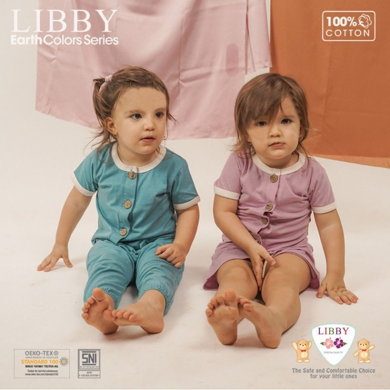 LIBBY - ROCCO SET CELANA PENDEK - SETELAN PENDEK ANAK - SET BAJU ANAK - BAJU LIBBY - SETELAN BAJU BAYI