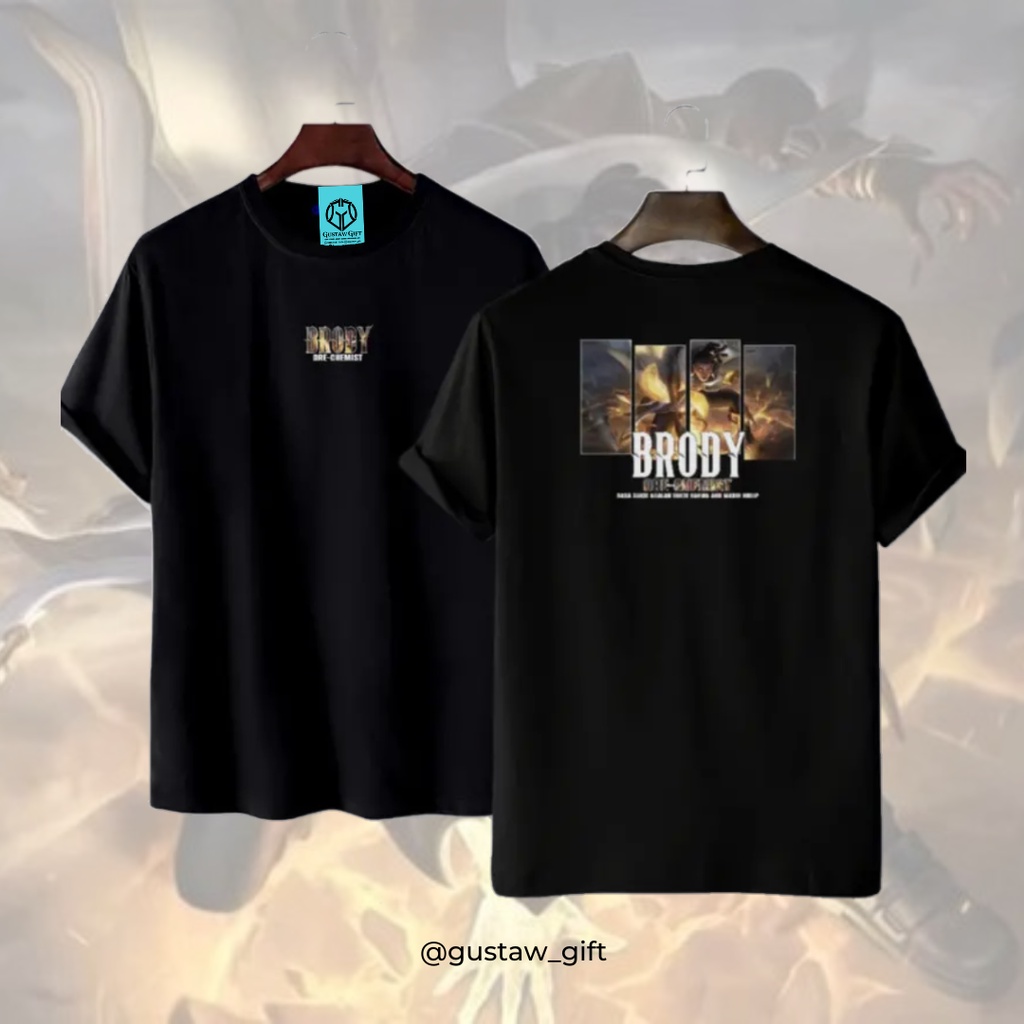 GG T-Shirt BRODY skin Ore-Chemist Mobile Legends Kaos Custom Katun Slim-fitting