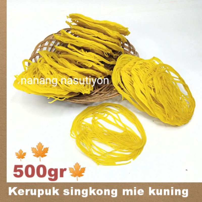 

KERUPUK SINGKONG MIE KUNING MENTAH SIAP GORENG 500GRAM