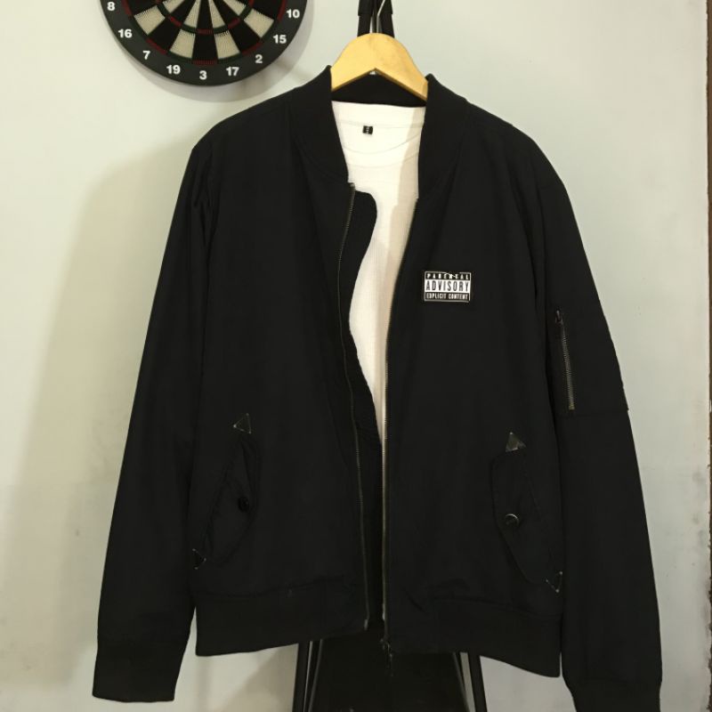 Jaket Bomber ADVISORY (PARENTAL ADVISORY EXPLICIT CONTENT)
