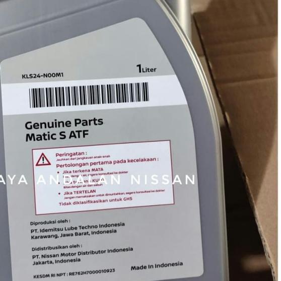 Oli Transmisi Matic S untuk Nissan March ORIGINAL