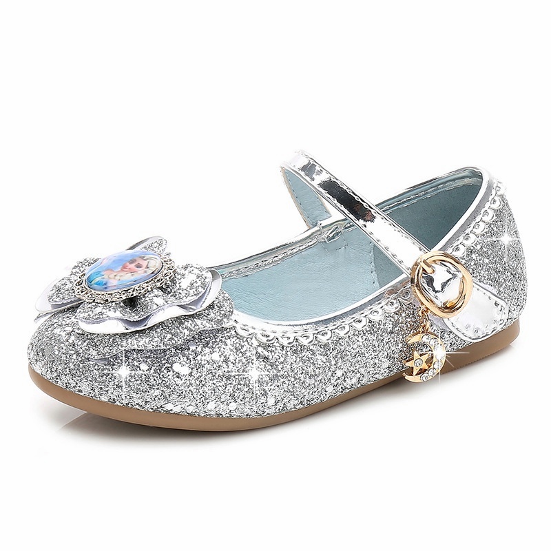 &lt;3-16tahun&gt;  Sepatu Frozen Anak Perempuan Import Mary Janes Sepatu Pesta Anak Perempuan Pesta Anak