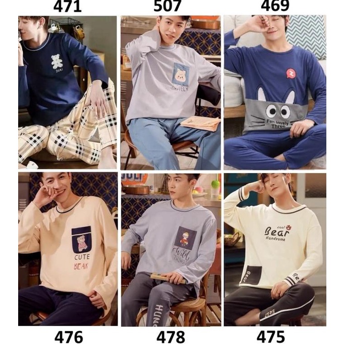 Piyama Pria Baju Tidur Pria Piyama Cowok Dewasa Baju Tidur Cowok