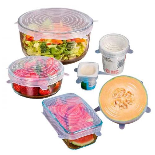 IKILOSHOP Fresh Food Silikon Cover Makanan Tetap Awet Anti Tumpah 6 in 1