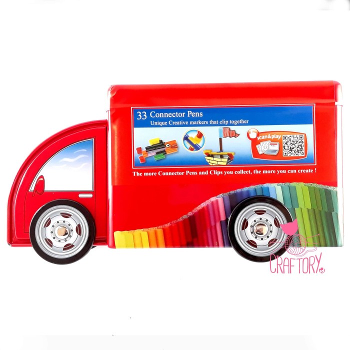 

Faber Castell Connector Pen 33 Colors Spidol Warna Truck Tin