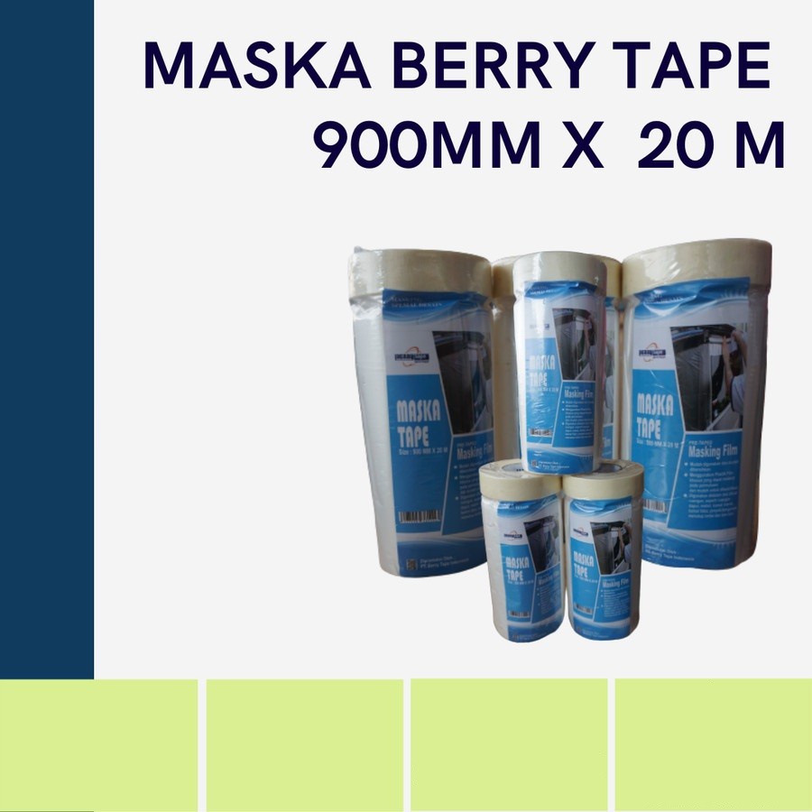 MASKA TAPE BERRY 900MM X 20M - [BERRY TAPE]