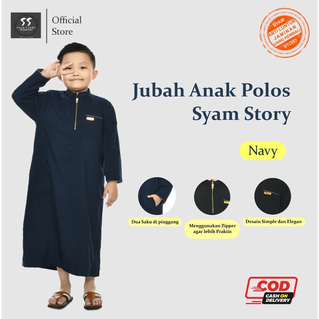 JUBAH ANAK LAKI-LAKI GAMIS ANAK DAN REMAJA 2-13 TAHUN BAHAN ADEM BERKUALITAS