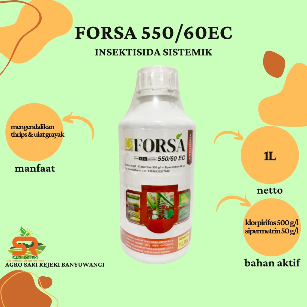 FORSA 550/60EC 1L INSEKTISIDA SISTEMIK