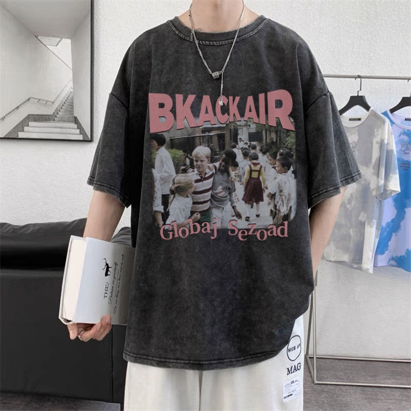 RDGF official shop 2023 T-shirt barukaos cotton kaos kekinian atasan kaos kaos pria Kaos Pria Antik crewneck washed black washed tshirt baju kaos oversize kaos hitam oversize