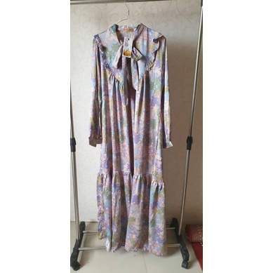 Preloved Gamis Balimo Motif Print / Preloved Gamis Branded / Gamis Lebaran