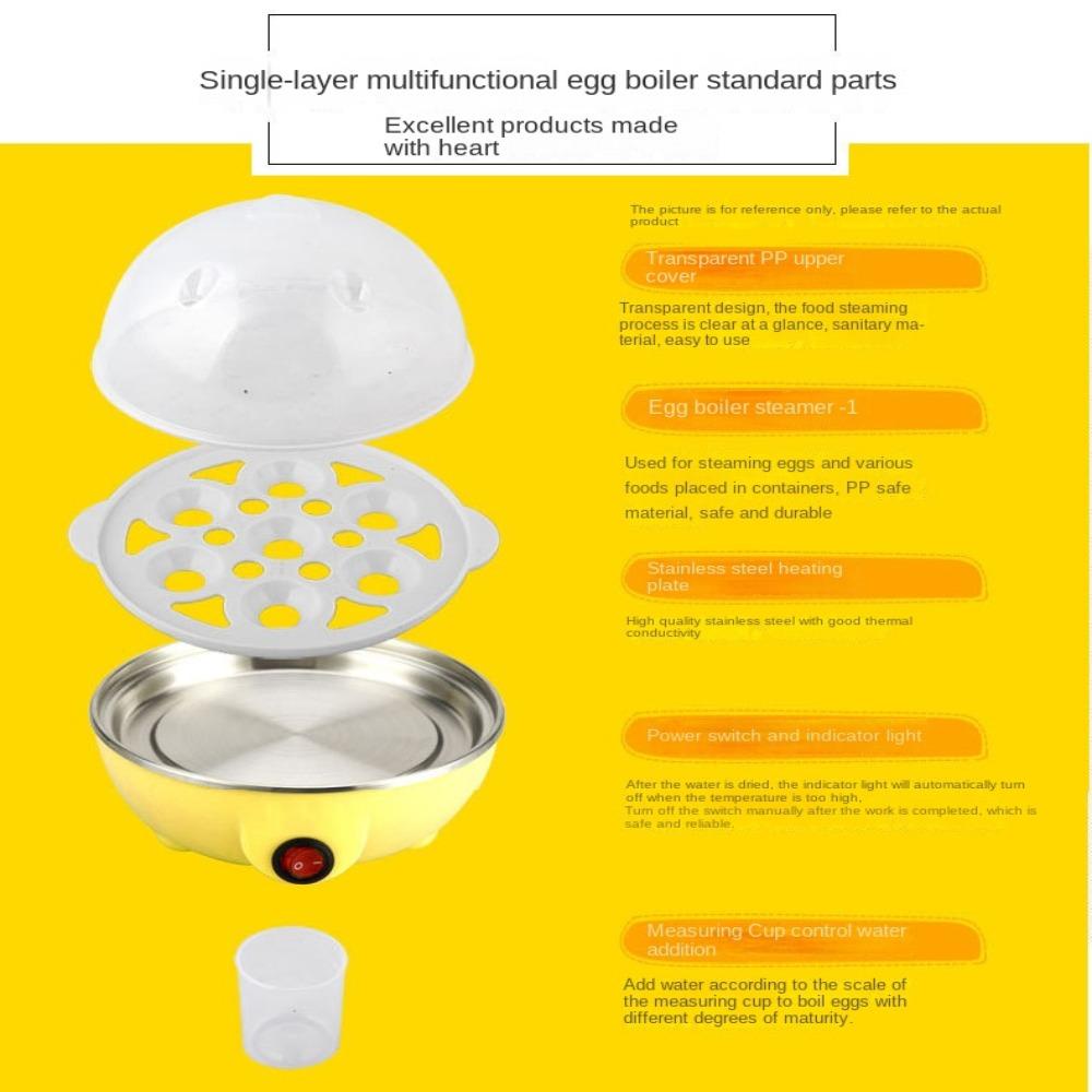 Solighter Egg Cooker Alat Masak Rumah Tangga Auto-Off Multi Fungsi Egg Steamer