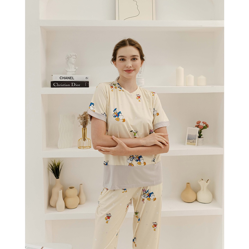 Cielyn X Never To Old - Duck Family TENCEL™ Modal O-Neck Wanita Dewasa Set