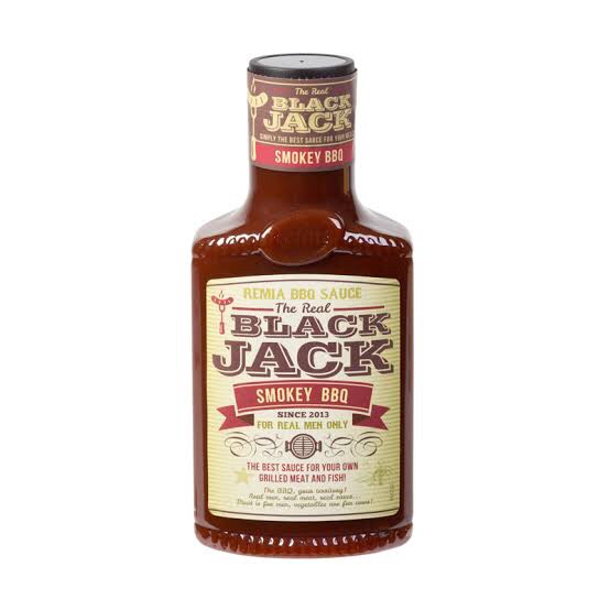 

REMIA BBQ SAUCE THE REAL BLACK JACK SMOKEY BBQ