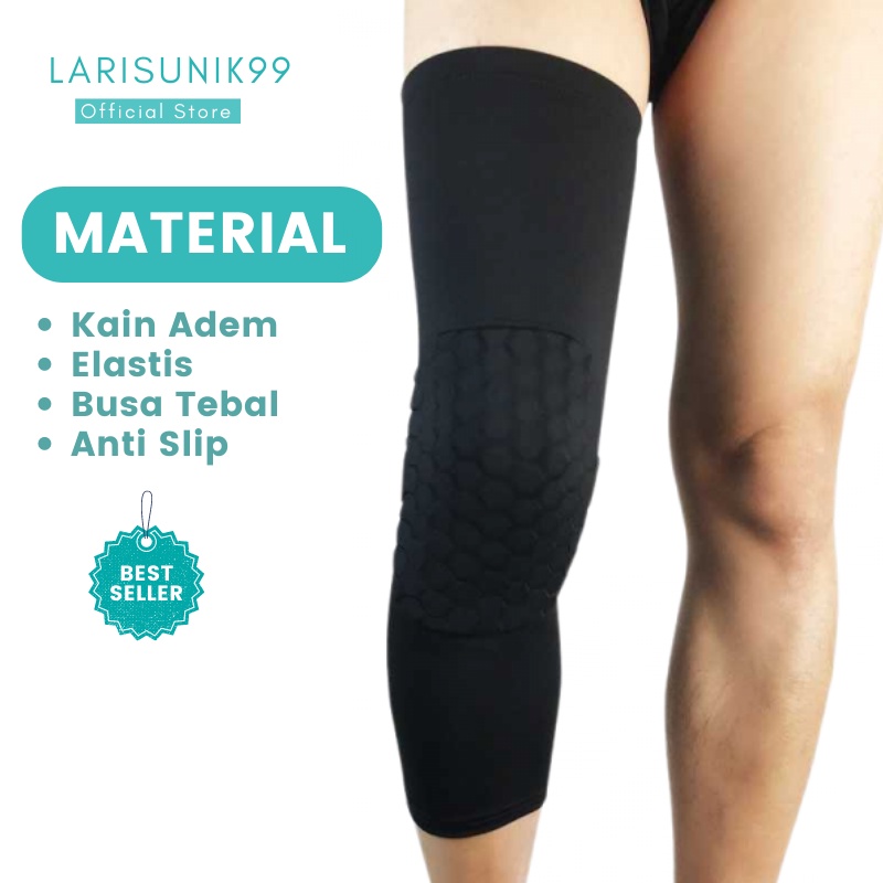 Deker Pelindung Lutut Olahraga Pelindung Lutut Anti Cedera Olahraga Basket Futsal Knee Pad Leg Sleeve