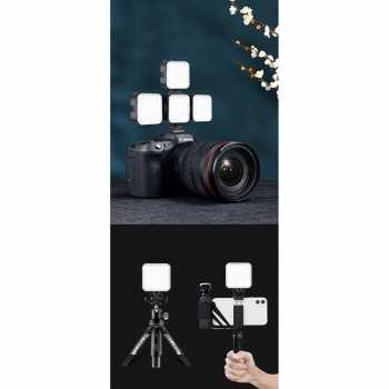 Lampu LED Vlogging Lampu Studio Foto Smartphone HP Kamera Vlog Video Light 6500K / Lighting Lampu Sorot Studio Foto DSLR Nikon Smartphone HP Vlogging Shooting / Lampu Flash Kamera Mirrorless Lampu Sorot Photo Foto Video Led Super Terang Lampu Pencahayaan