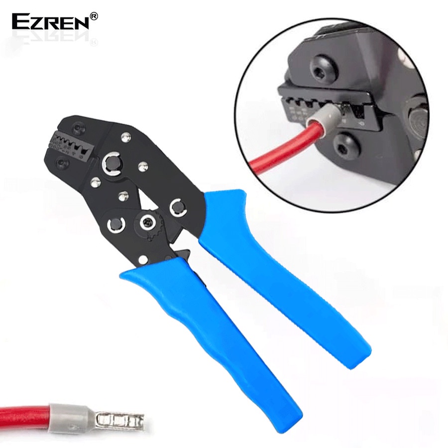 Ezren EZ-06WF Terminal Tang Crimping Press Skun Tools Pliers AWG