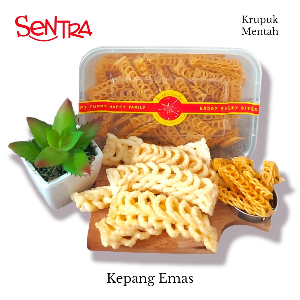 

Kerupuk Kepang Emas Seblak || Kerupuk Kering Mentah Box Premium