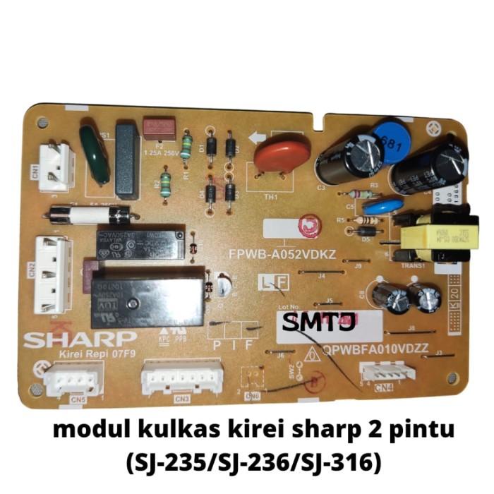 modul kulkas sharp 2 pintu sj235 pcb kulkas sharp kirei sj-236 sj 316