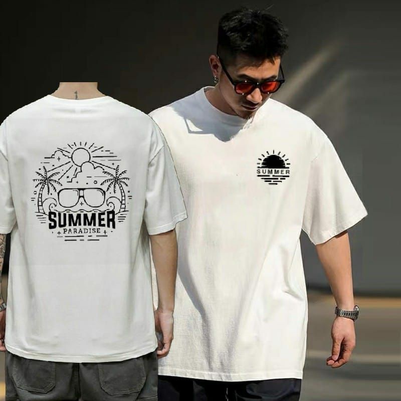 Kaos Pria Oversize Summer Atasan Tshirt Pria Cotton Combed 24s