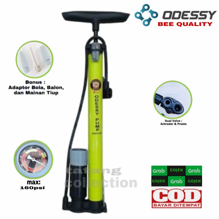 Pump Pompa Ban Pompa Angin Sepeda Motor Odessy Jemboly Aloy