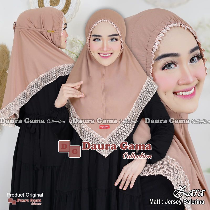 BERGO NABILA SANDRA ZARA AQILA ORI DAURA GAMA HIJAB INSTAN